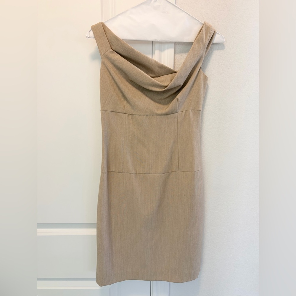 ❤️SOLD❤️Auth BLACK HALO Nude Jackie O Mini Dress, Size 0
